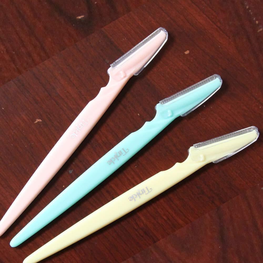 Tinkle 3 PCS Eyebrow or Face Hair Removal Safety Razors Trimmer Shaper Shaver Cosmetics - Image 2